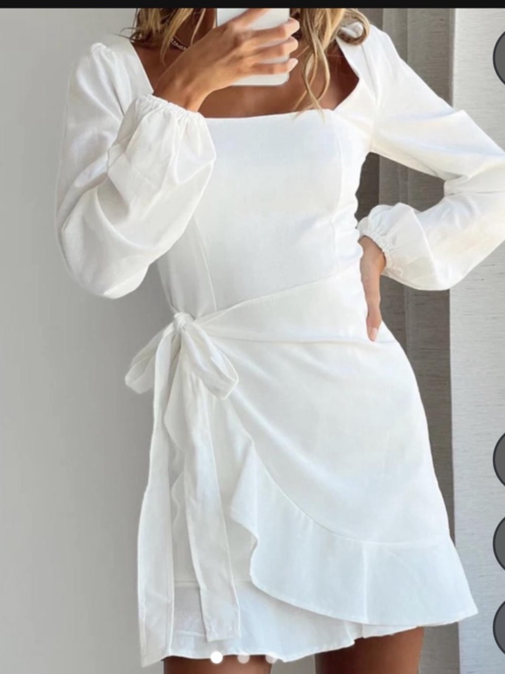 Princess Polly Icantina Long Sleeve Mini Dress 🤍🕊️🐩